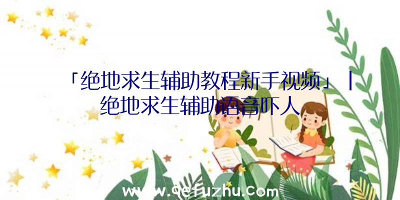 「绝地求生辅助教程新手视频」|绝地求生辅助语音吓人